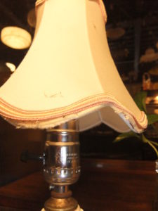 １９５０’ｓポーセリンランプ　デスクスタンド　 写真８枚目　アンティーク照明 ビンテージ　ランプ